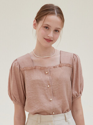 j1008 rain frill blouse (pink)