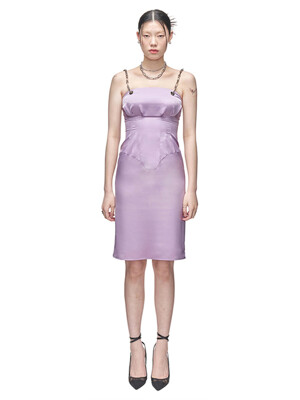 Marble Tailored Dress _ Lilac