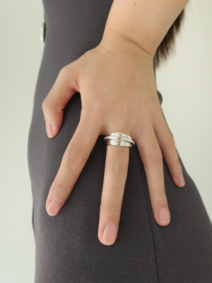 THREE LAYER RING (Silver)