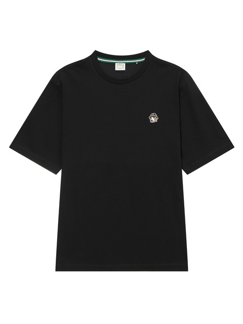 티셔츠,티셔츠 - 피즈 (PHIZ) - [헤지스 피즈] 블랙 프리미어 코튼 버킷 스몰 로고 반팔 티셔츠