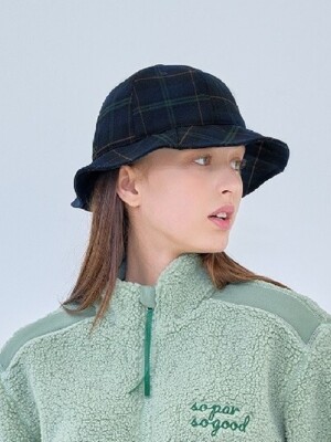 CLASSIC TWILL BUCKET HAT_Green Check