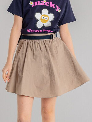 lina flare skirt beige