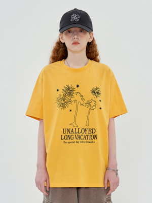 VACATION T SHIRT / YELLOW