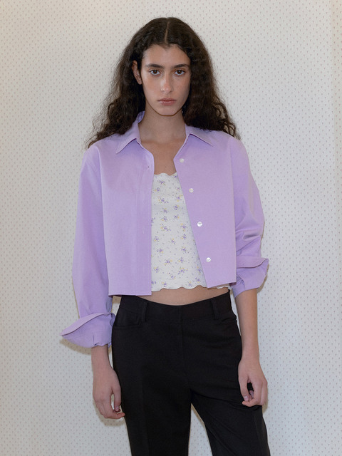 셔츠 - 위러버 (WELOVER) - PASTEL SHIRT - purple