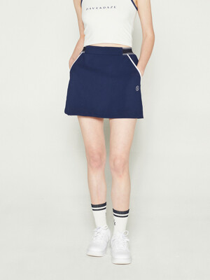 SIDE BAND SKIRT (NAVY)