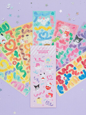 [Sanrio] 산리오캐릭터즈 컨페티 스티커팩 (7종set)