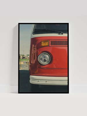 [souffle] Retro Van 수플 사진 포스터 A1 50x70 A2 사이즈