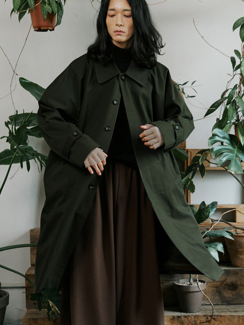 아우터 - 말렌 (malen) - unisex mac coat khaki