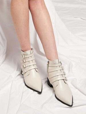 POLY ANKLE BOOTS_IVORY