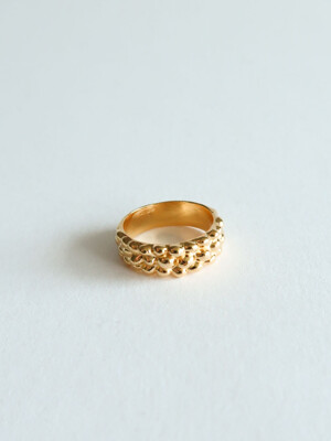 Bold seed ring [silver/gold]