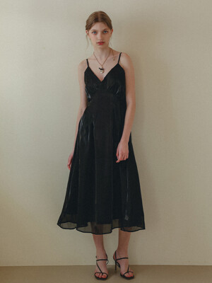 Organza Suspender Dress (BLACK)