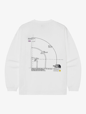 NT7TR03K 화이트라벨 돔 로고 긴팔 라운드티_OFF WHITE