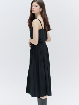 25SN pleats full skirt [BK]