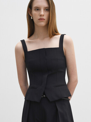 POSH VEST BUSTIER(DEEP NAVY)