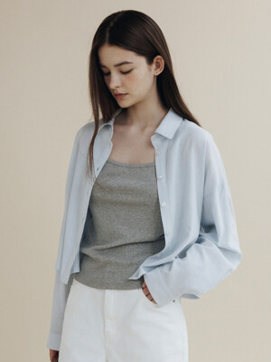 BRUSH CROP SHIRT_LIGHT BLUE