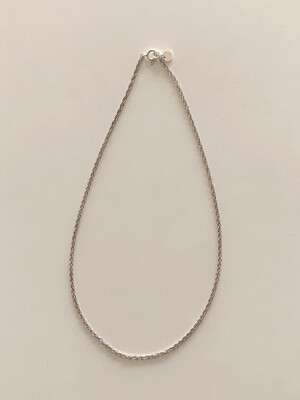 silver925 twist chain necklace