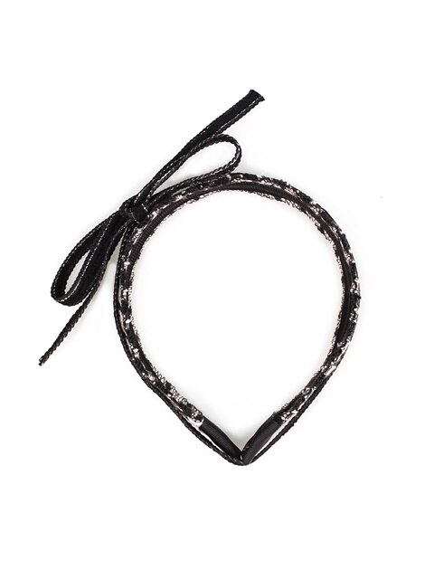 PLIPLA H.CHECK hairband_BLACK