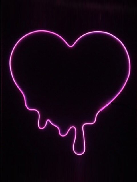 heart color neon