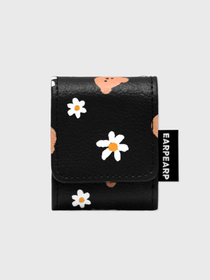 Dot flower merry-black(에어팟 레더)