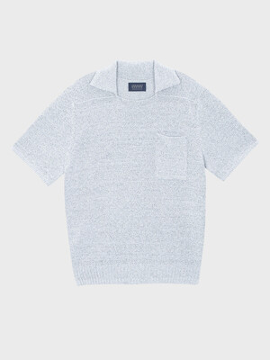 BOUCLE COLLAR KNIT [GRAY]