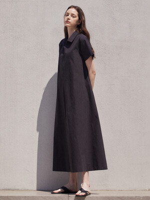A-line maxi dress (charcoal)
