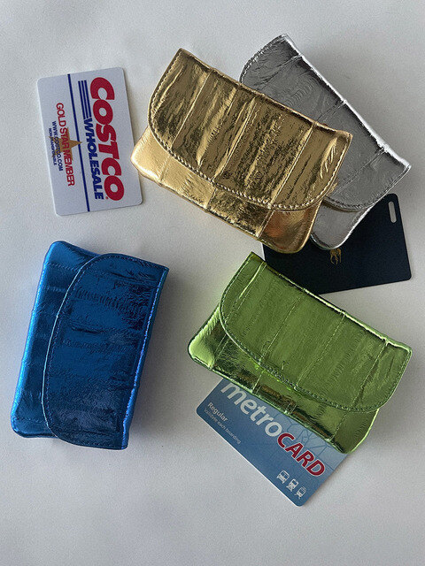 지갑 - 더블쿼츠 (doublequotes) - Simple Card holder Foil (4color) 심플카드지갑 호일