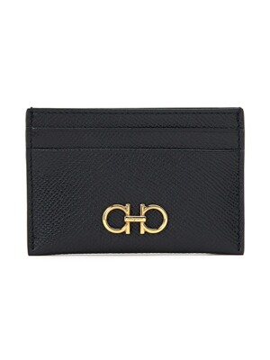 FERRAGAMO 페라가모 간치니 여성 카드지갑 22 0007 NERO 0742164