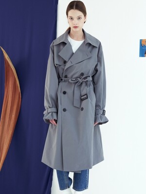 [키링세트]OVER LONG TRENCH COAT GREY