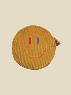 LaLa Smile Circle Pouch(라라 스마일 써클 파우치)[골덴카멜]