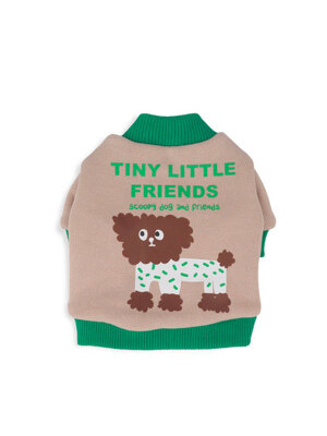 Tiny Little Friends Cotton Cardigan Beige