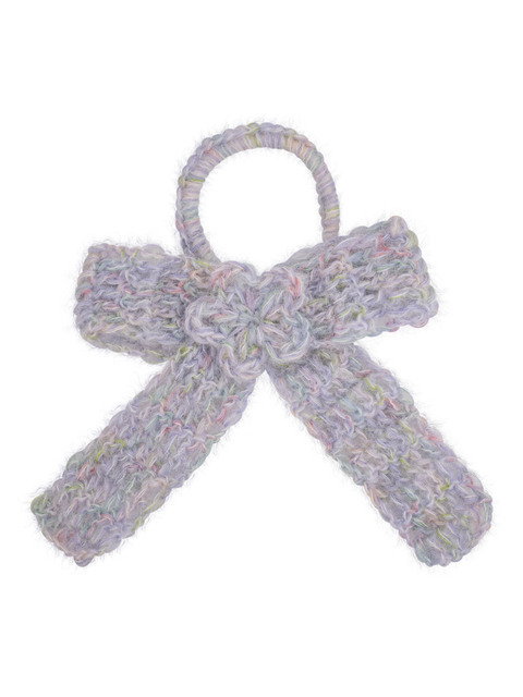 헤어액세서리 - 스윙셋 (Swingset ) - Flower Crochet Ribbon Hair String (Lavender)