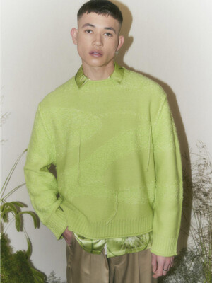 VOL2109 SUNWASHED LIMES KNIT LIME