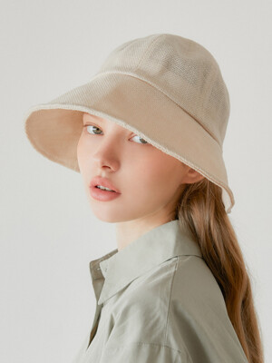 블린 린넨 와이어 모자 (3color/국내생산)