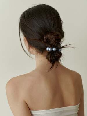 pearl bangle scrunch - sky blue