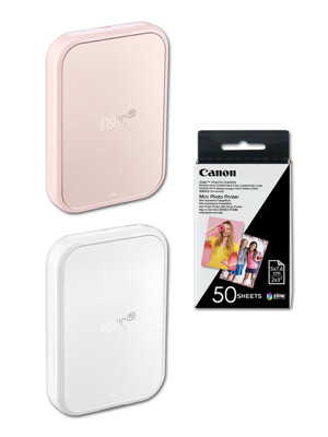 캐논 인스픽P2 50매패키지 / 휴대용 포토프린터 PV-223 스마트폰 전용 사진인화 iNSPiC P2