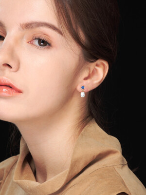 lapis gemstone earrings