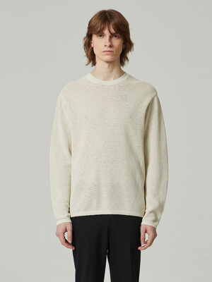 mesh crewneck sweater_CWWAS24201IVX