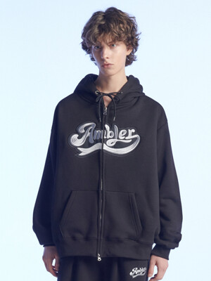 BIG AMBLER Hoodie Zip-UP AZIP702 (Black)