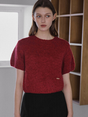 Olly Half Sleeve Knit [Red]