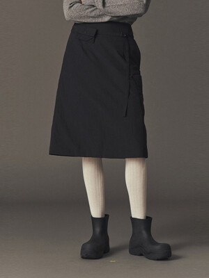 SOFT PUFFER SKIRT_BLACK