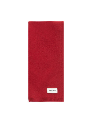 Solid Wool 100% Muffler (Red)