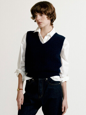 Lett boucle vest (Navy)