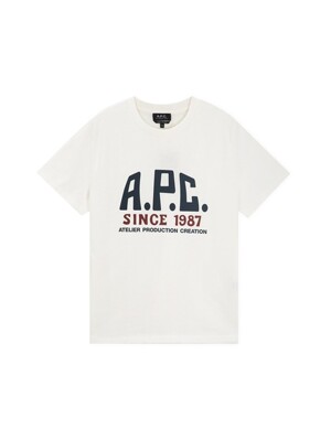 아페쎄 공용 로고 화이트 반팔티 COHBU M26442 AAB