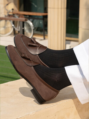 ALC508 벨지안 테슬 로퍼_brown & brown