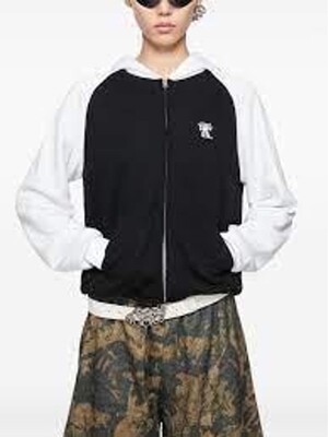 25SS 아크네 스튜디오 후드 티셔츠 CI0191900 BLACK DOM