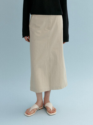 BILL H SKIRT_KHAKI BEIGE