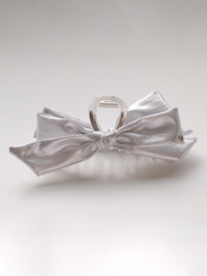 [리퍼브] soft metal classic ribbon hair clip_2color HC019