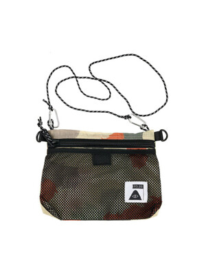 POUCH WITH MESH / MUSTARD CAMO