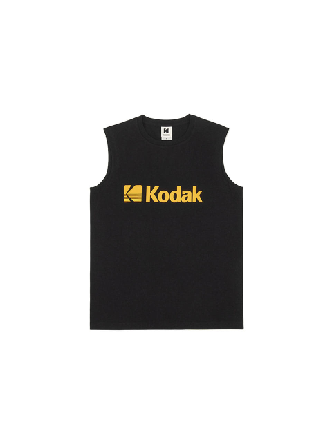 티셔츠,티셔츠 - 코닥 어패럴 (KODAK Apparel) - 에센셜 로고 슬리브리스 BLACK