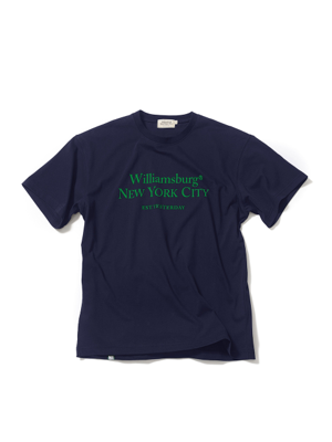 Classic Color Logo Round T_Navy Green